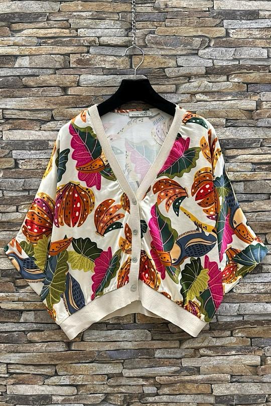 Blouses Femme Tan ELLE STYLE TYR_D5153_TOUS_GILETTA Efashion Paris