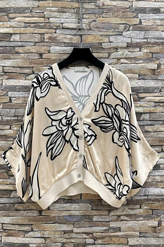 Blouses Femme Tan ELLE STYLE TYR_D5153_TOUS_GILETTA Efashion Paris