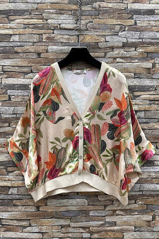 Blouses Femme Tan ELLE STYLE TYR_D5153_TOUS_GILETTA Efashion Paris