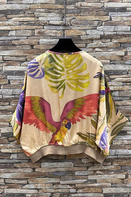 Blouses Femme Tan ELLE STYLE TYR_D5153_TOUS_GILETTA Efashion Paris