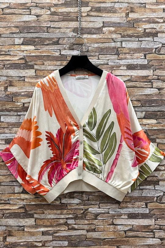 Blouses Femme Tan ELLE STYLE TYR_D5153_TOUS_GILETTA Efashion Paris