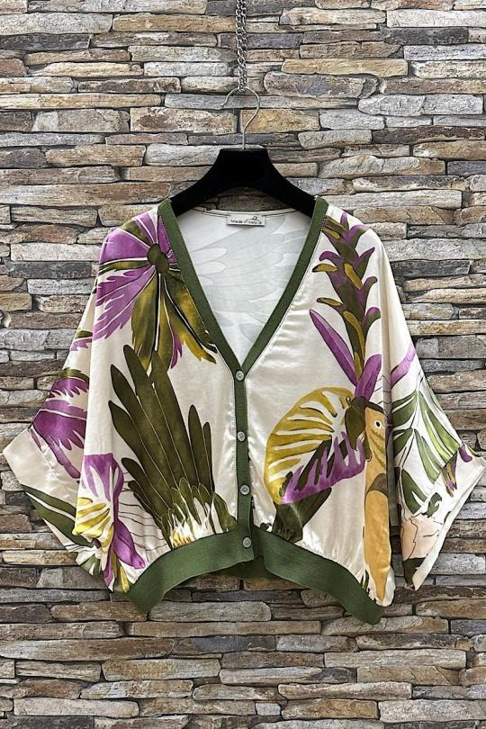 Blouses Femme Tan ELLE STYLE TYR_D5153_TOUS_GILETTA Efashion Paris