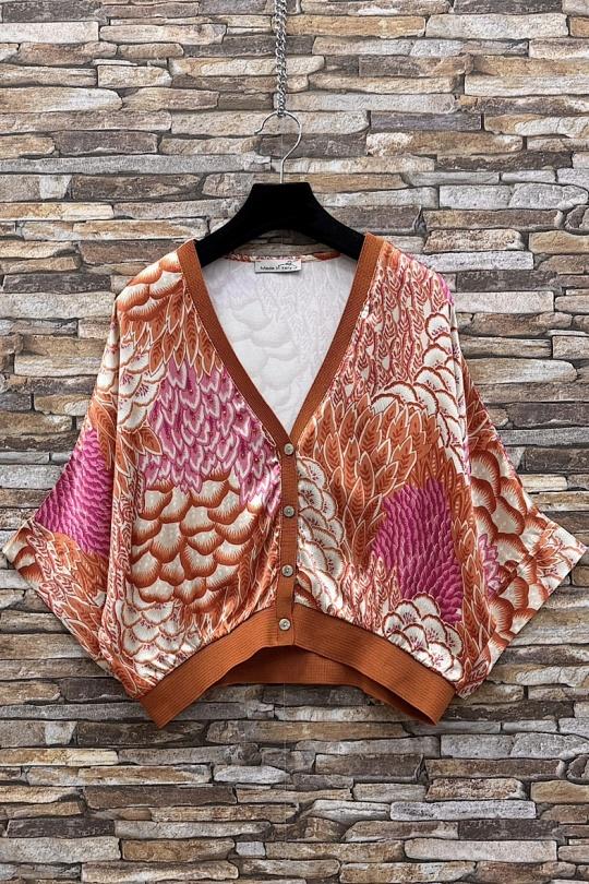 Blouses Femme Tan ELLE STYLE TYR_D5153_TOUS_GILETTA Efashion Paris