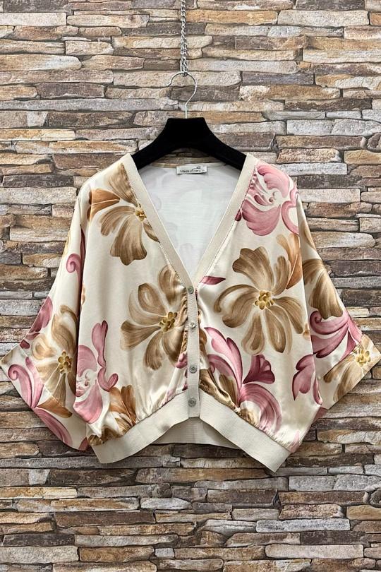 Blouses Femme Tan ELLE STYLE TYR_D5153_TOUS_GILETTA Efashion Paris