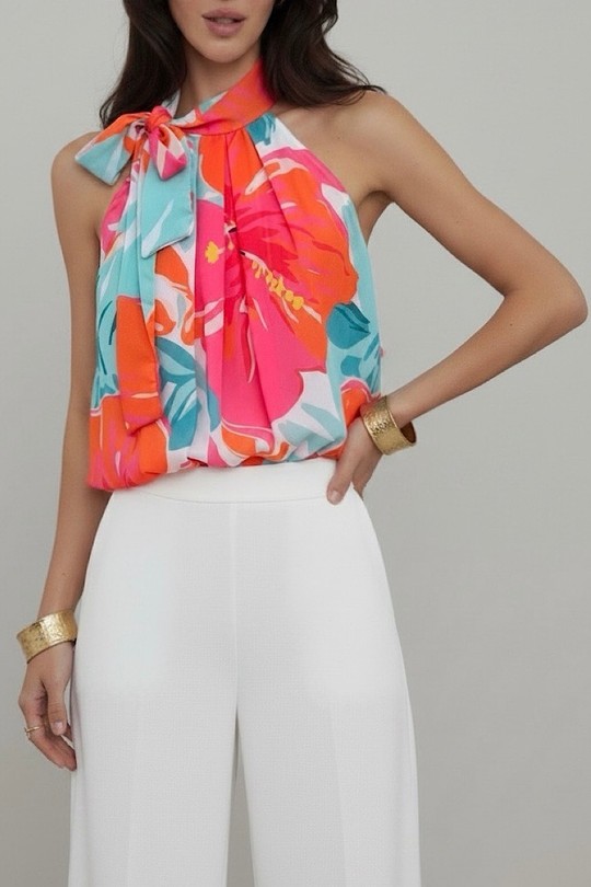 Tops Femme Pois ELLE STYLE GL_0795_POIS_ANAIS_526_MANNEQUIN Efashion Paris
