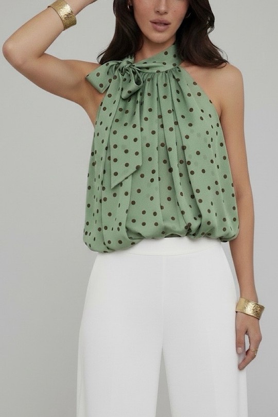 Tops Femme Pois ELLE STYLE GL_0795_POIS_ANAIS_526_MANNEQUIN Efashion Paris