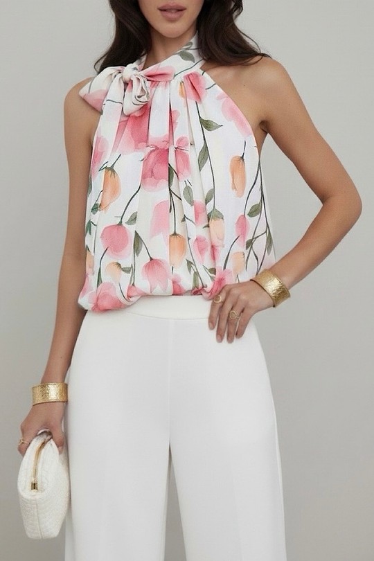 Tops Femme Pois ELLE STYLE GL_0795_POIS_ANAIS_526_MANNEQUIN Efashion Paris