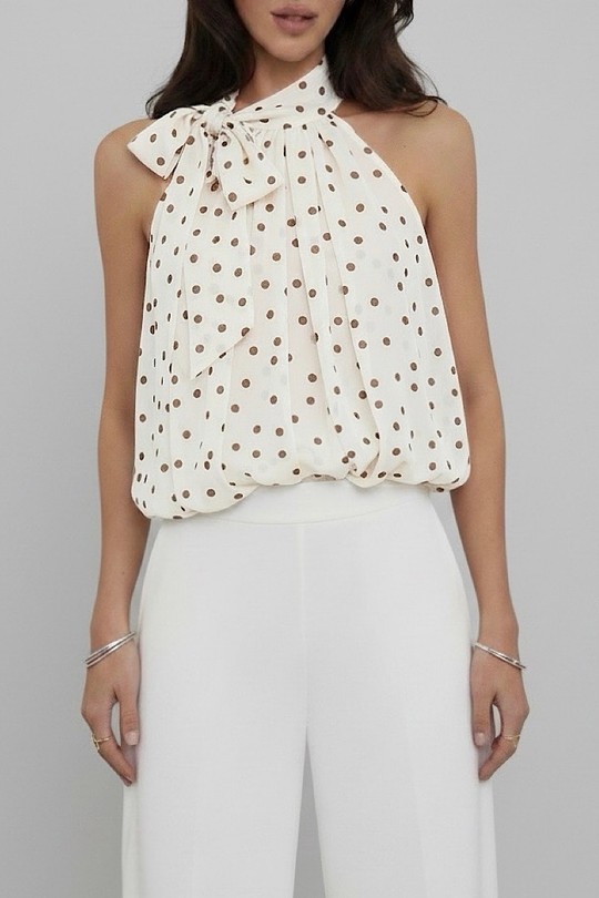Tops Femme Pois ELLE STYLE GL_0795_POIS_ANAIS_526_MANNEQUIN Efashion Paris