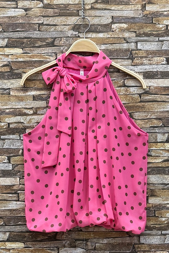 Tops Femme Pois ELLE STYLE GL_0795_POIS_ANAIS_526_MANNEQUIN Efashion Paris