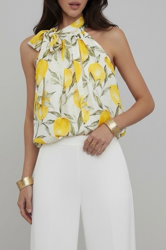 Tops Femme Pois ELLE STYLE GL_0795_POIS_ANAIS_526_MANNEQUIN Efashion Paris