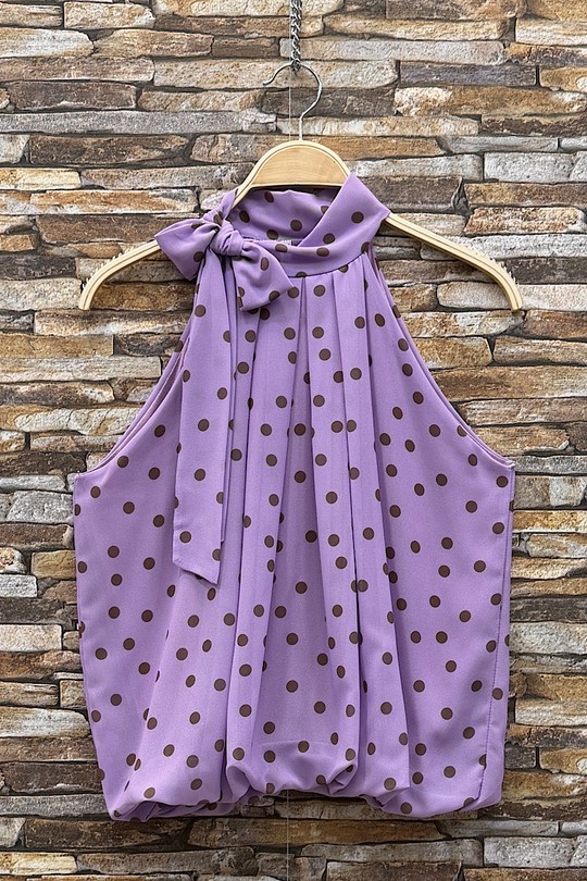 Tops Femme Pois ELLE STYLE GL_0795_POIS_ANAIS_526_MANNEQUIN Efashion Paris