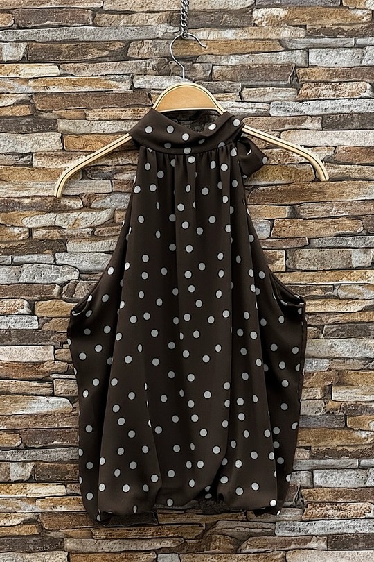 Tops Femme Pois ELLE STYLE GL_0795_POIS_ANAIS_526_MANNEQUIN Efashion Paris