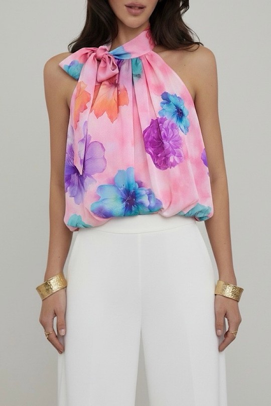 Tops Femme Pois ELLE STYLE GL_0795_POIS_ANAIS_526_MANNEQUIN Efashion Paris