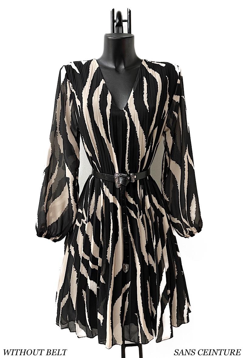 Robes courtes Femme zebre blanc ELLE STYLE NF_21635_ALL_SANIA #c Efashion Paris