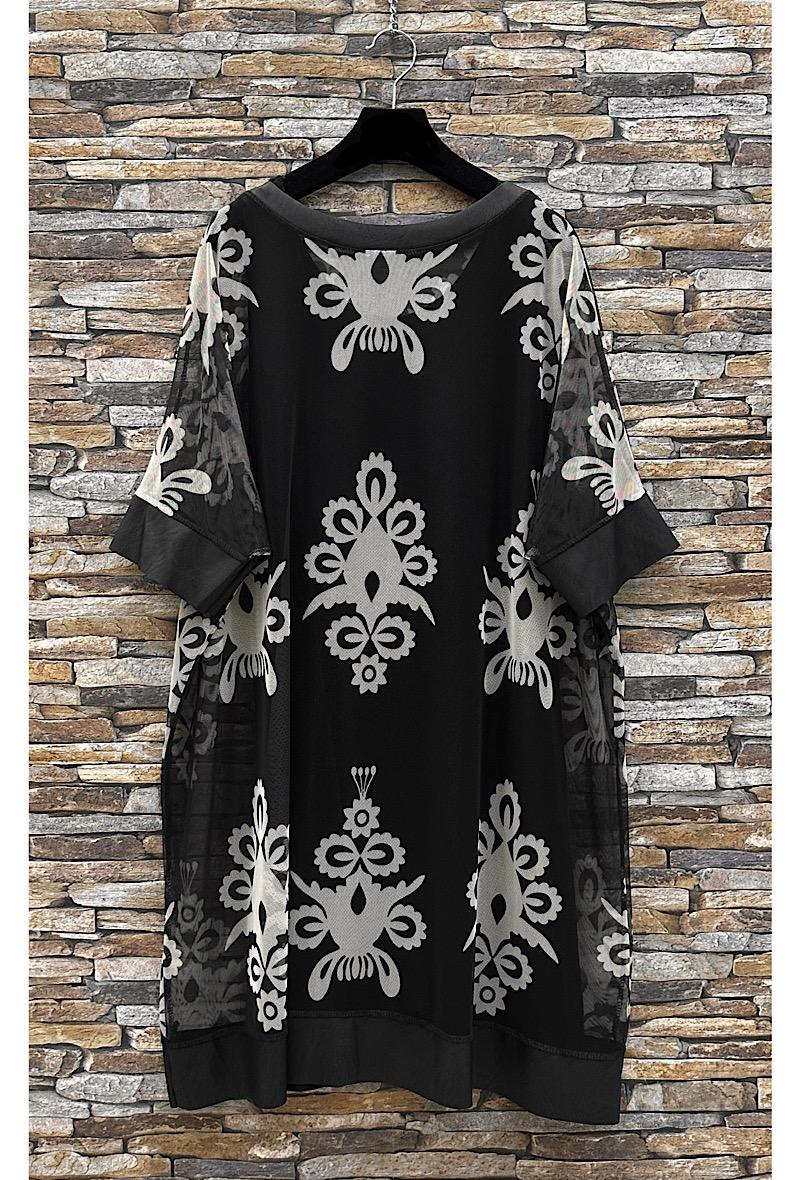 Robes courtes Femme Aztèque noir ELLE STYLE TH_18487_CERI_JENNY #c Efashion Paris