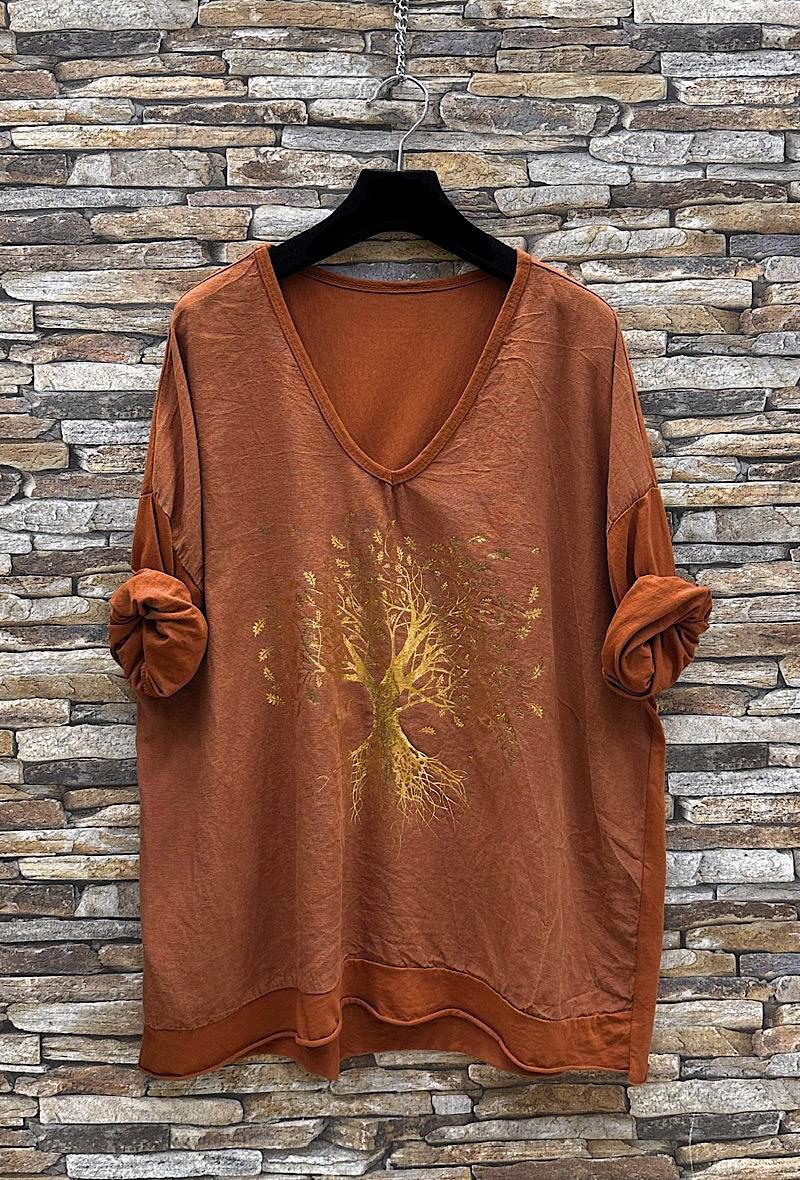 Tops Femme Rouille ELLE STYLE ANIT_23617_ARBRE_923 #c Efashion Paris