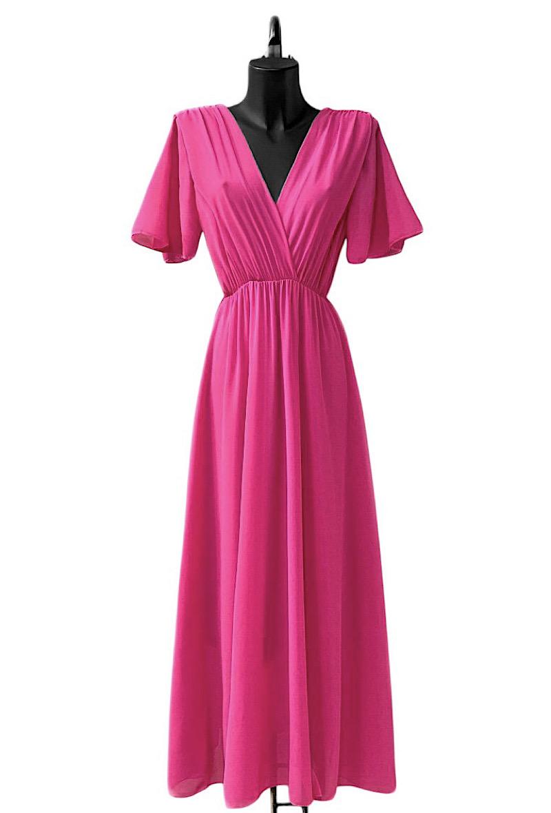 Robes longues Femme Fushia ELLE STYLE TH_9699_ROSY #c Efashion Paris