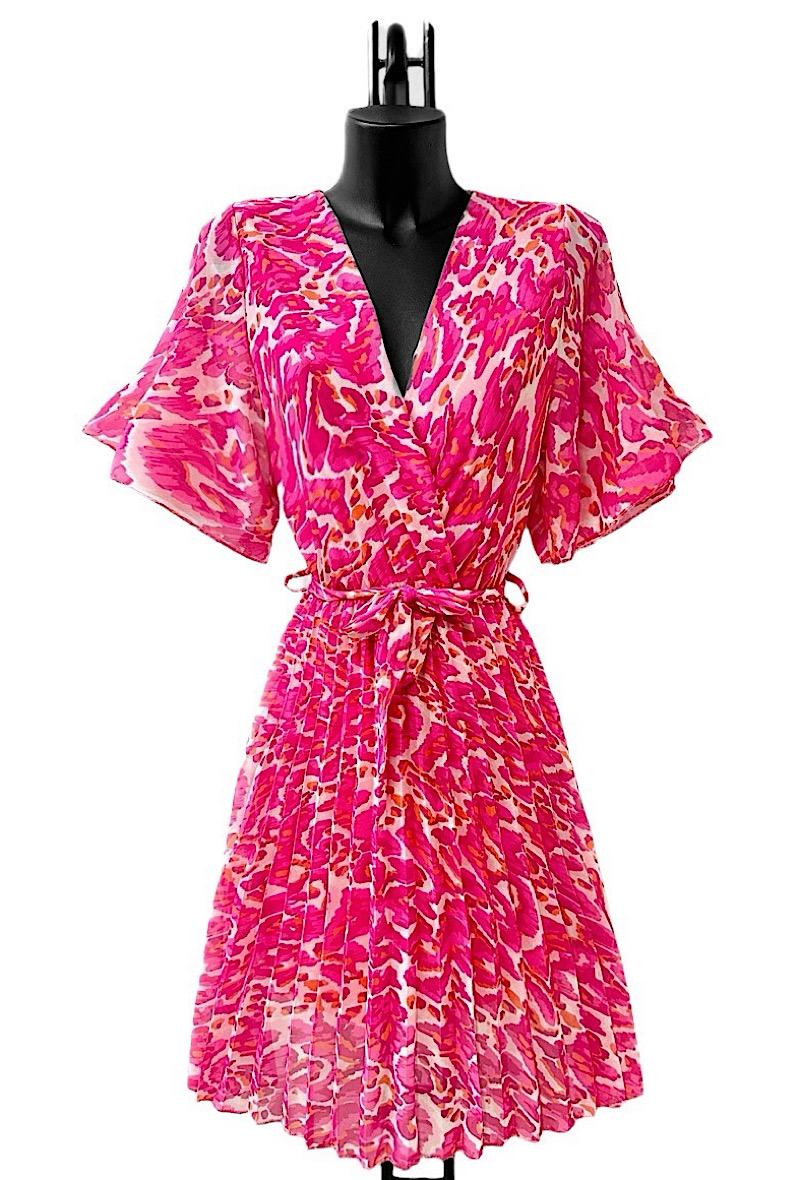 Short dresses Women Magenta ELLE STYLE TH_2998_DAISY_BETANY #c Efashion Paris