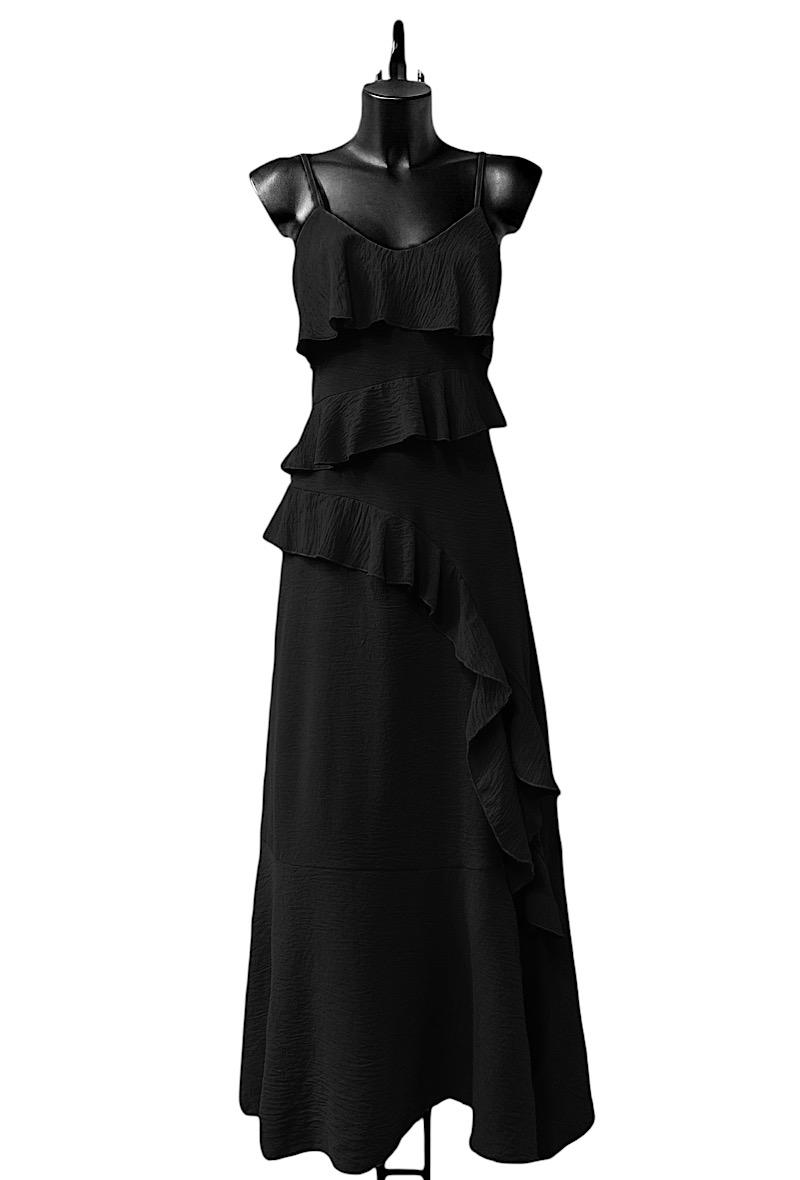 Robes longues Femme Noir ELLE STYLE TH_25432_TAYLOR_625. #c Efashion Paris