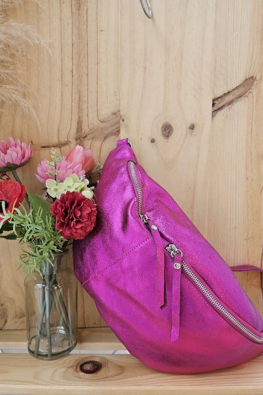 Sacs bananes Maroquinerie Rose JM FACTORY SAS - Mogano ES719A Efashion Paris