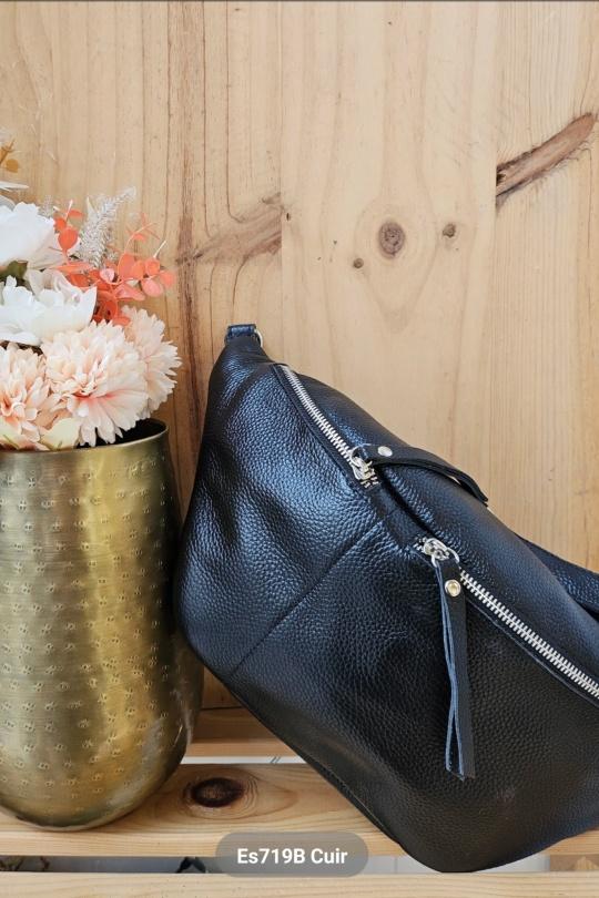 Fanny pack Bags Black Mogano ES719B Efashion Paris