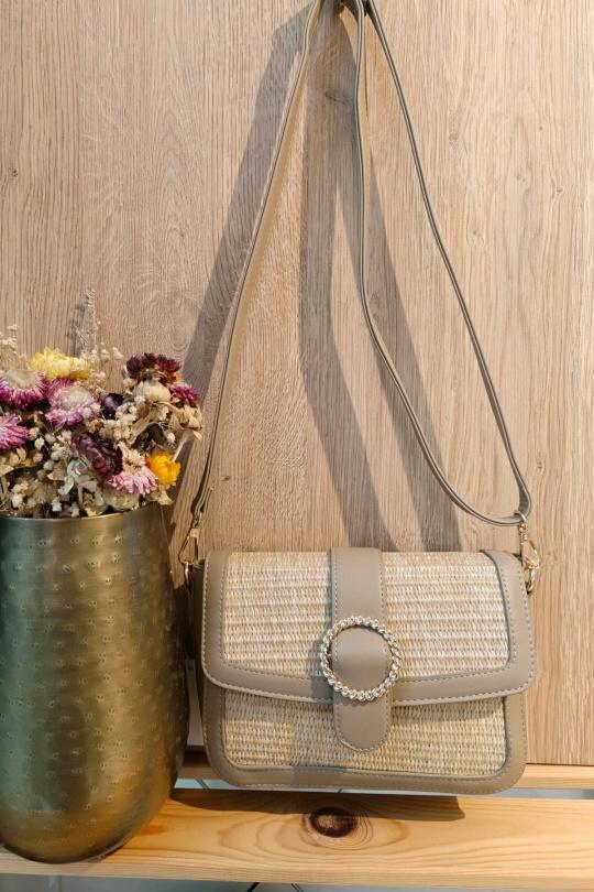 Sacs à bandoulière Maroquinerie Taupe Mogano PC213 Efashion Paris