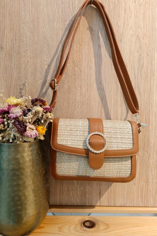 Sacs à bandoulière Maroquinerie Taupe Mogano PC213 Efashion Paris