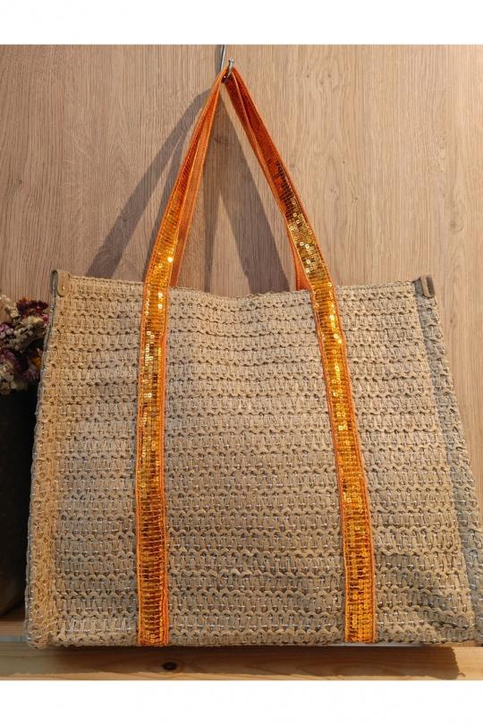 Cabas Maroquinerie Argent Mogano PA2012 Efashion Paris