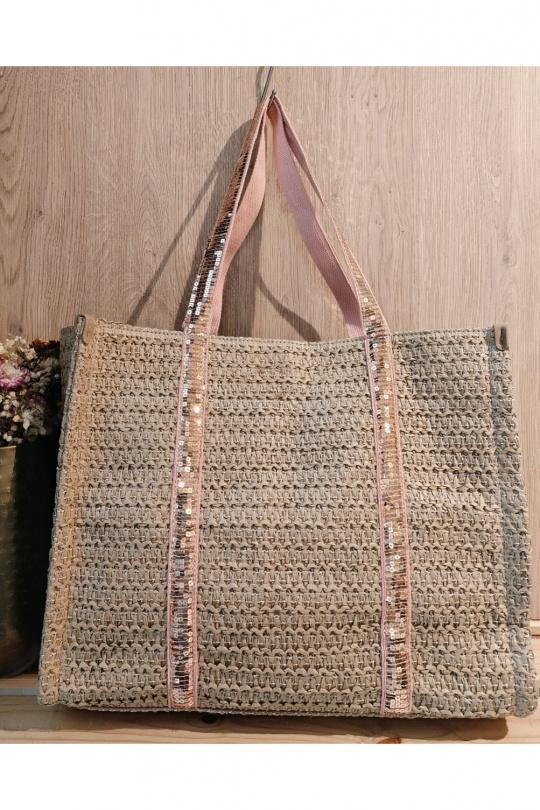 Cabas Maroquinerie Argent Mogano PA2012 Efashion Paris