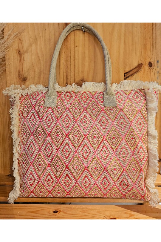 Cabas Maroquinerie Beige Mogano P928 Efashion Paris