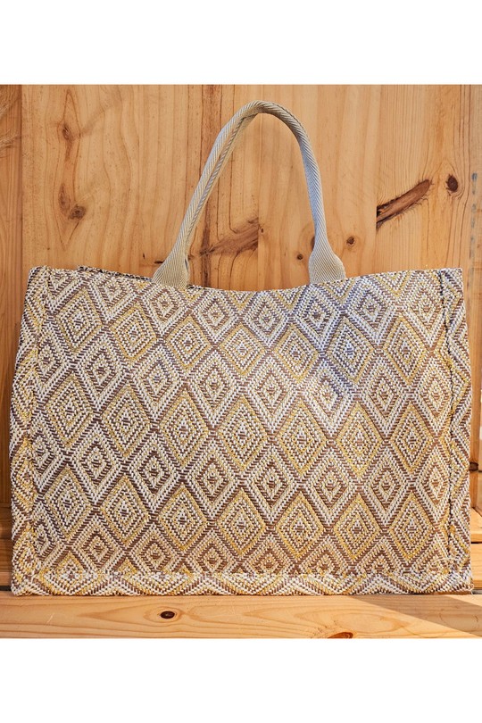 Cabas Maroquinerie Beige Mogano T007C Efashion Paris