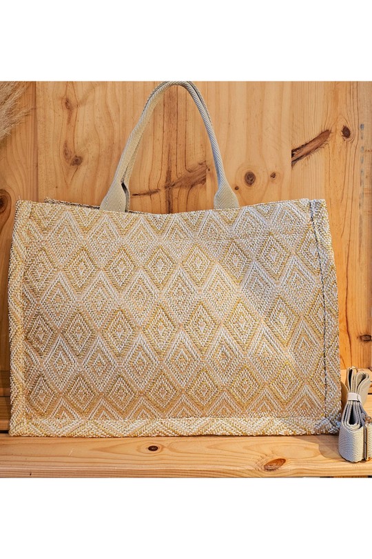 Cabas Maroquinerie Beige Mogano T007C Efashion Paris