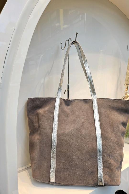 Cabas Maroquinerie Taupe Mogano ES806 Efashion Paris