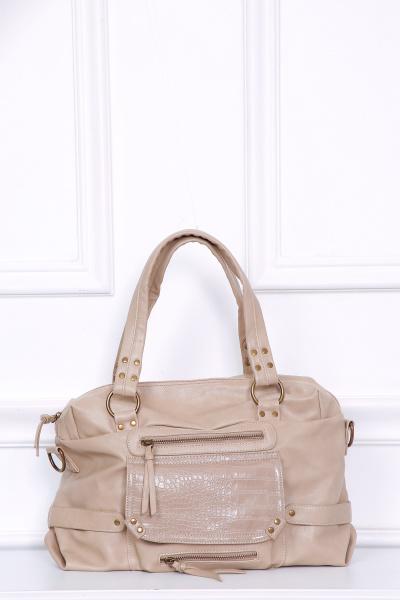 Sacs à bandoulière Maroquinerie Taupe JM FACTORY SAS - Mogano F150-1 #c Efashion Paris