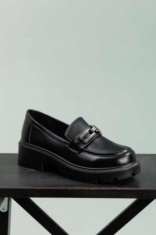 Loafers Shoes Black VIESTAR 2025-6 Efashion Paris