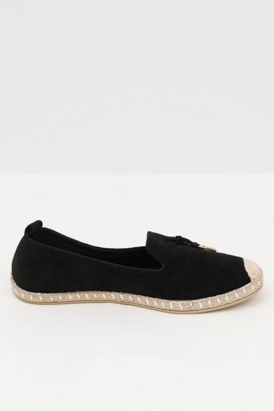 Espadrilles Chaussures Noir VIESTAR XY629 Efashion Paris
