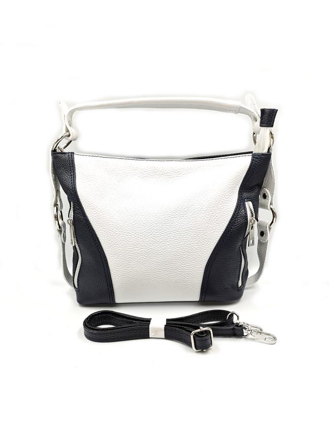 Handbags Bags White/Navy Lommy-W 5809 #c Efashion Paris