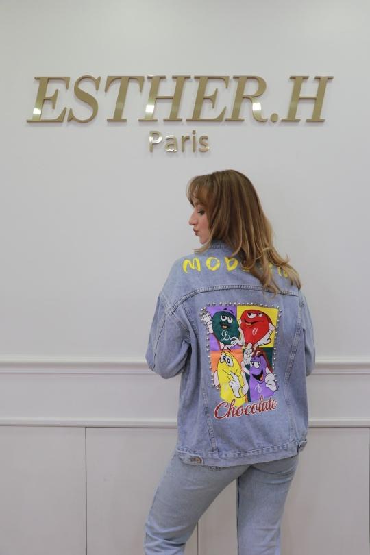 Jackets Women Blue Esther.H NZ695 Efashion Paris