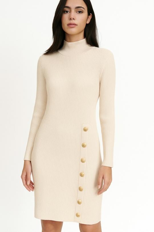 Abiti corti Donna Beige Esther.H 9161 Efashion Paris