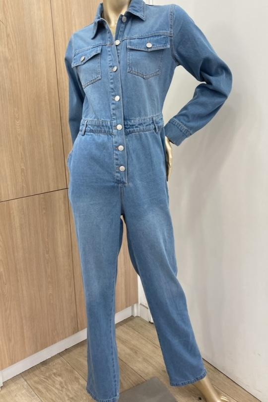 Combinaisons Femme Bleu Esther.H H8123 Efashion Paris