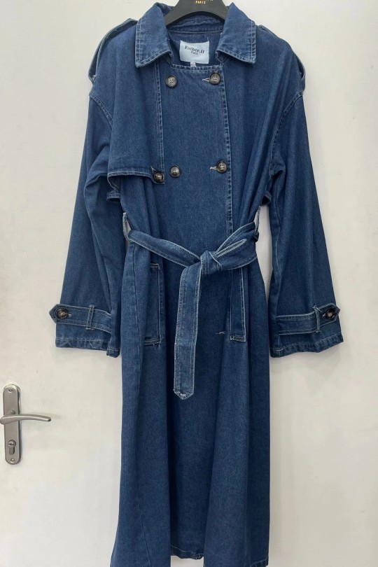 Vestes Femme Bleu clair Esther.H H8129GRANDETAILLE Efashion Paris