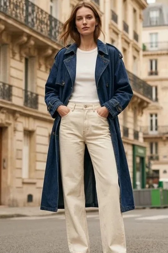 Vestes Femme Bleu clair Esther.H H8129GRANDETAILLE Efashion Paris