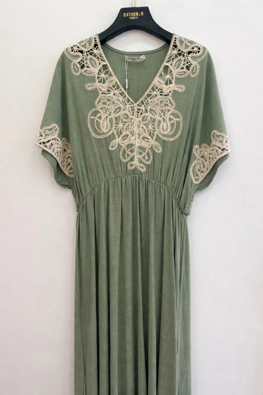 Robes longues Femme Beige Esther.H L681 Efashion Paris
