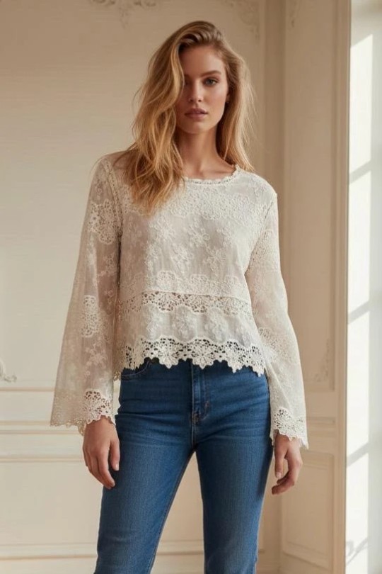 Tops Femme Beige Esther.H 326 Efashion Paris