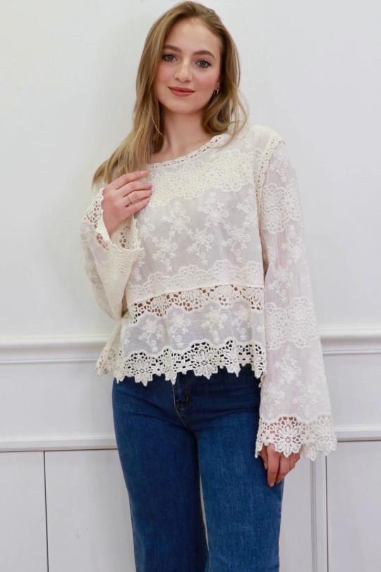 Tops Femme Beige Esther.H 326 Efashion Paris