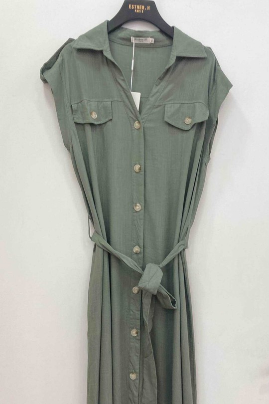 Robes longues Femme Marron Esther.H R8037 Efashion Paris