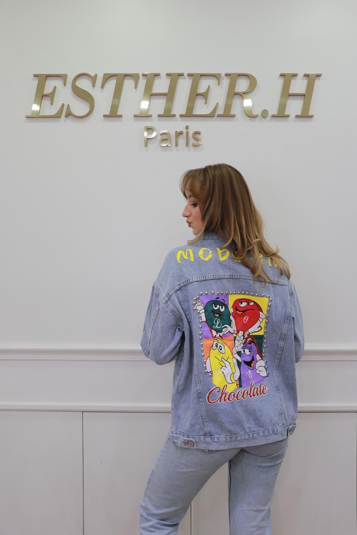 Jackets Women Blue Esther.H NZ695 #c Efashion Paris
