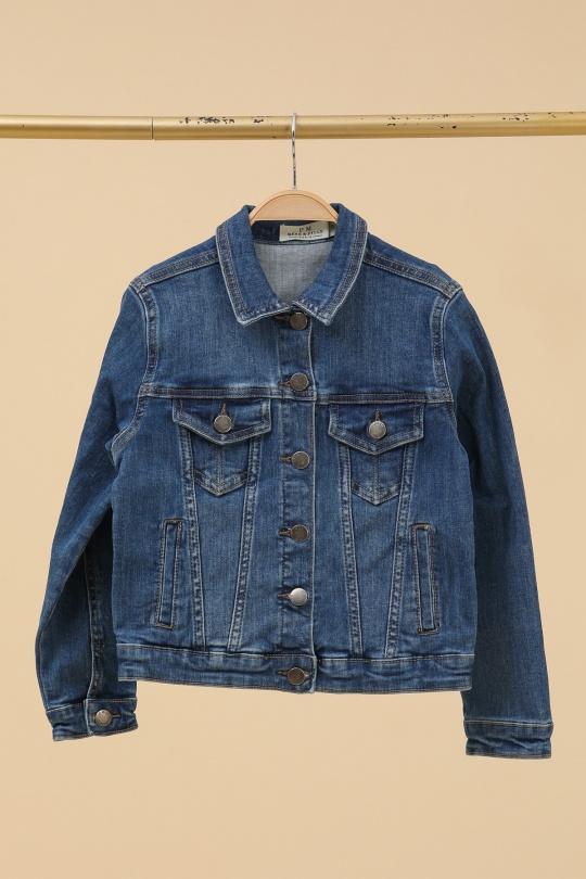 Vêtements extérieurs Enfant & Bébé  Bleu jean PM Mère & Fille V2602 Efashion Paris