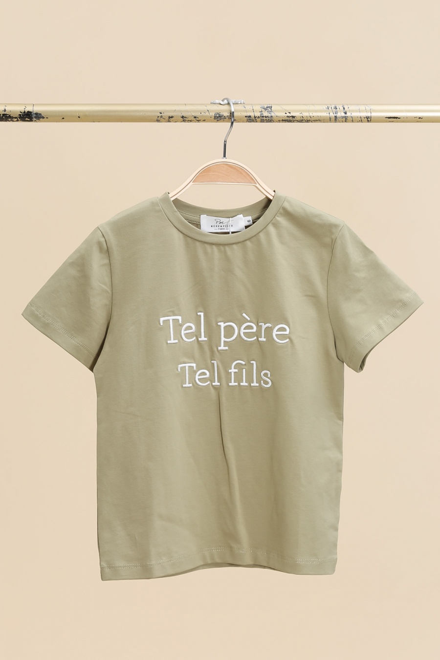 Camisetas Niño y bébé  Khaki PM Mère & Fille T2541-1 #c Efashion Paris