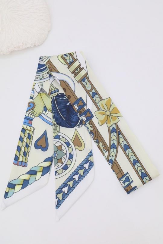 Foulards Accessoires Bleu ciel J'AIME GEMME SCRF1 Efashion Paris